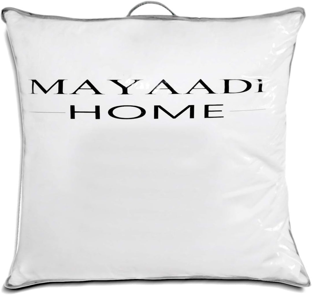 Mayaadi-Home 2er Set Kopfkissen 80x80 cm | 2000g Füllung, 70% Daunen 30% Federn | 100% Natur Bezug a