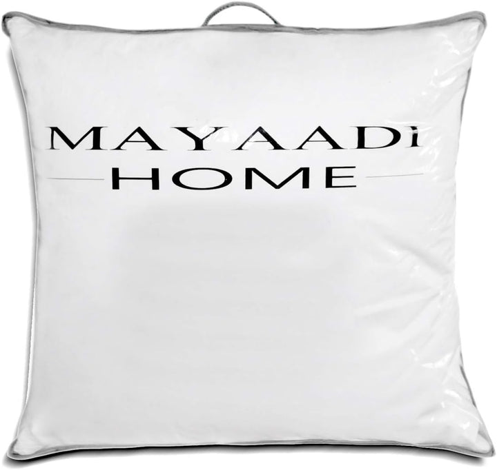 Mayaadi-Home 2er Set Kopfkissen 80x80 cm | 2000g Füllung, 70% Daunen 30% Federn | 100% Natur Bezug a