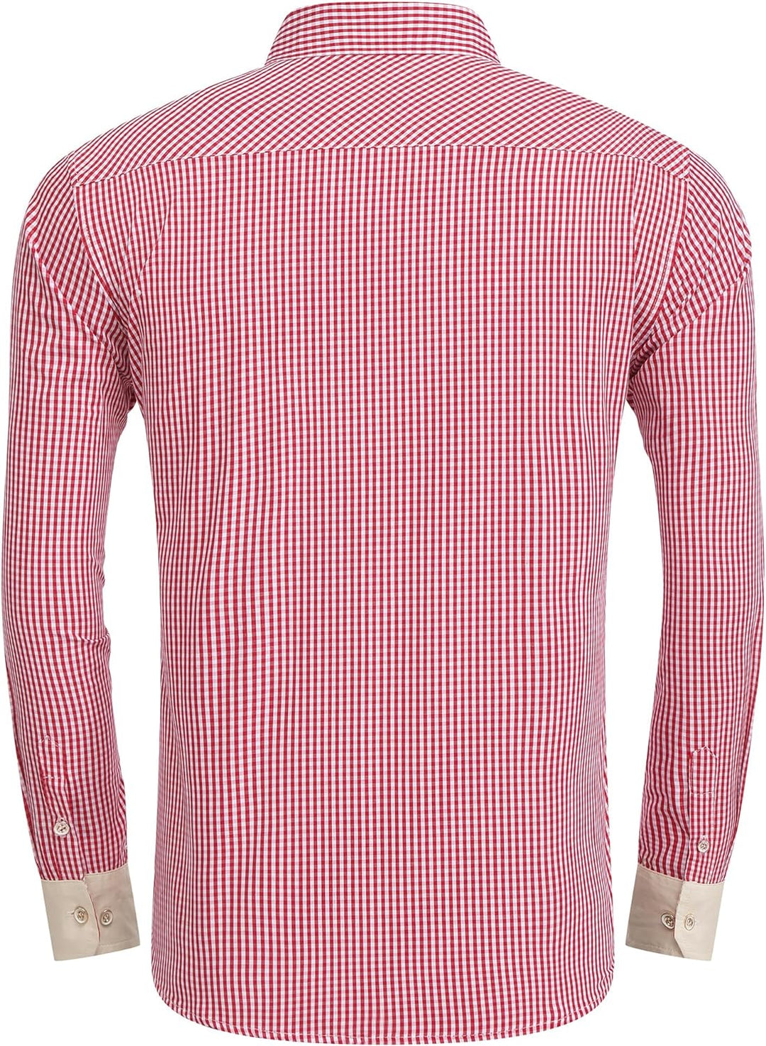 COOFANDY Herren Hemd Karriert Trachtenhemden Regular Fit Langarm Freizeithemden Karohemden Plaid Shi