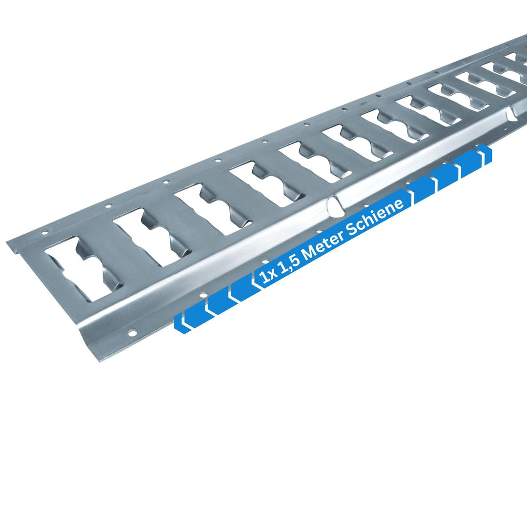 Ankerschiene Kombi Zurrschiene 1,5 Meter (1542mm) mit Schlitz LKW, Anhänger, PKW 1x 1,5m (1542mm), 1