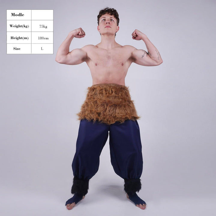 CoolChange Cosplay Kostüm von Inosuke Hashibira für D. Slayer Fans | Grösse: L