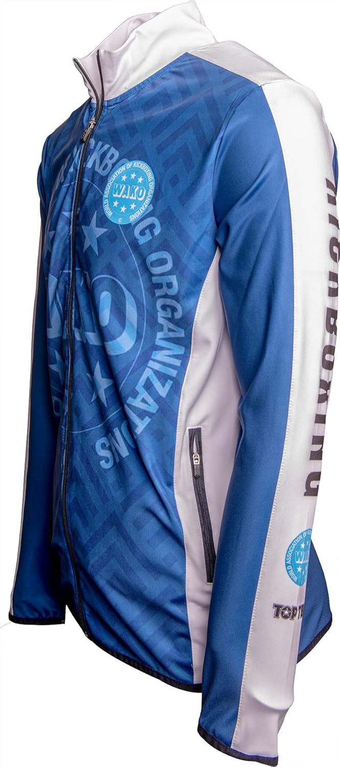 TOP TEN Trainingsjacke „WAKO Emotion“ S Blau - Weiss, S Blau - Weiss