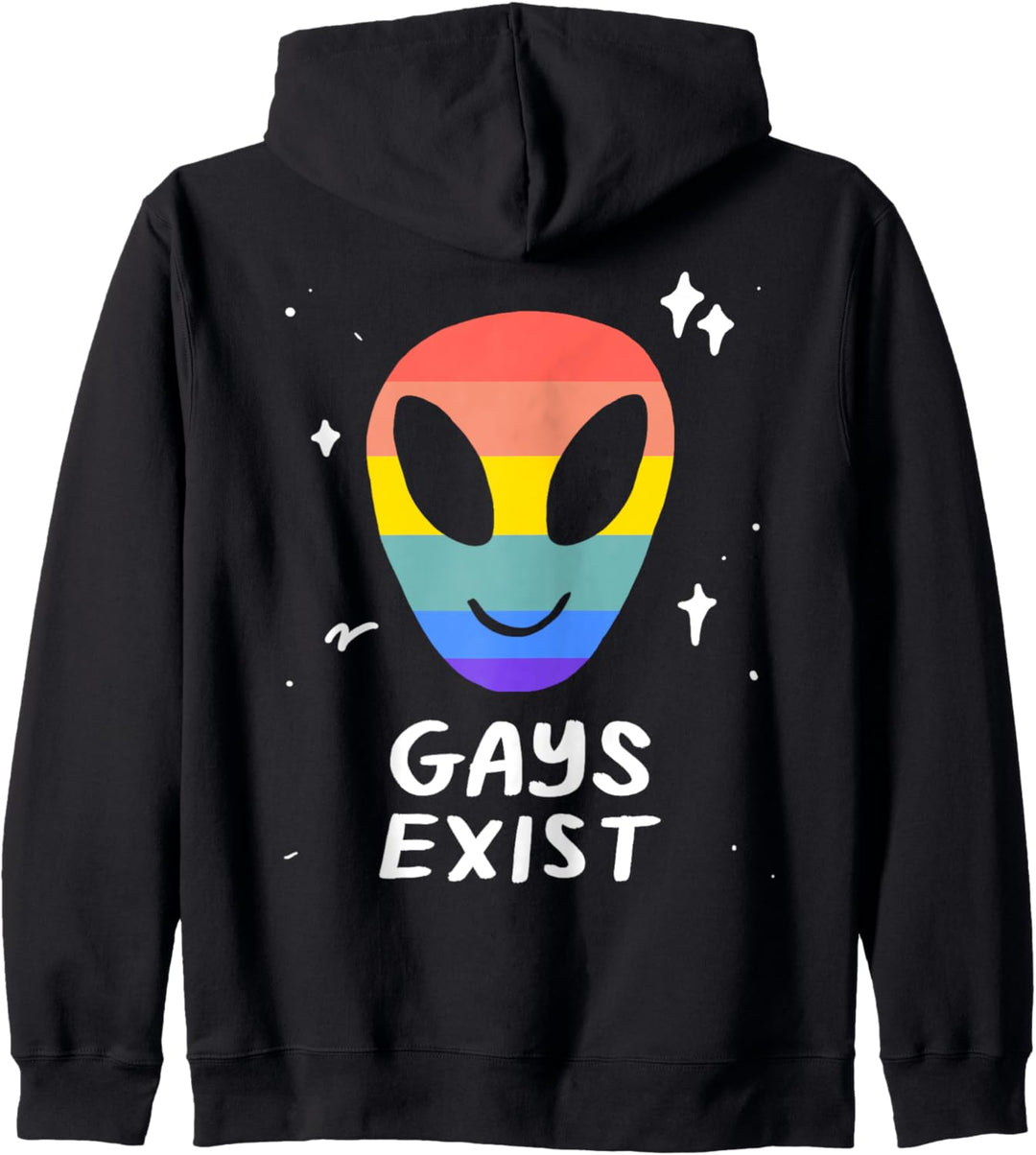 Gay & Lesbian Exist LGBTQ Alien Pride Flagge Weltraum Kapuzenjacke