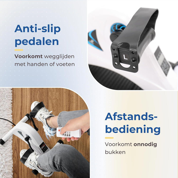 Sitzfahrrad mit 6 Stützstufen - elektrisch oder manuell angetrieben - Bürofahrrad - für Arme und Bei