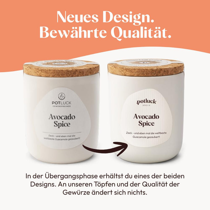POTLUCK | 10er Mini Set | 10 Gewürzhighlights in kleinen Keramiktöpfen | Wiederverwendbarer Keramikt