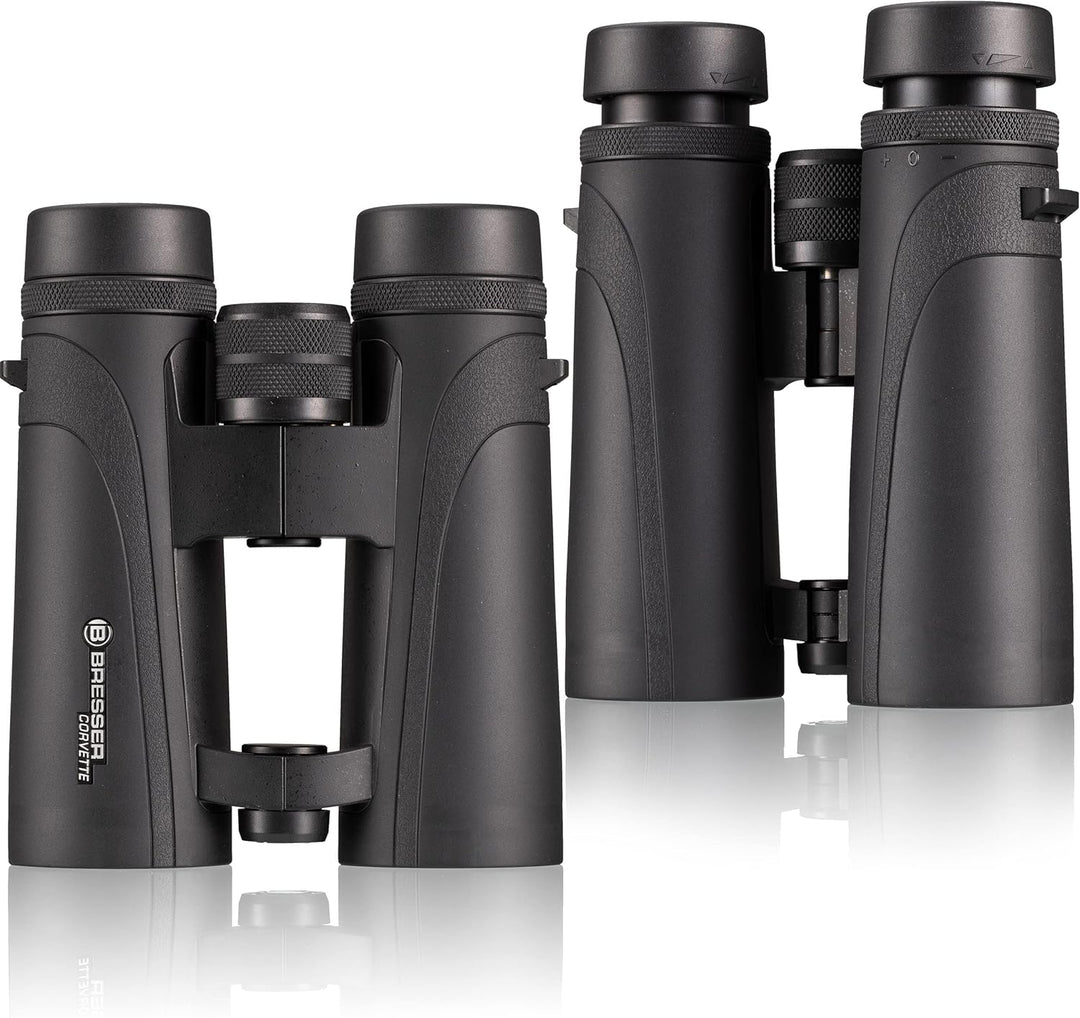 Bresser Fernglas Corvette 10x42 wasserdicht mit Nitrogenfüllung, BaK-4 Glas Prismen, LE-Okularen für