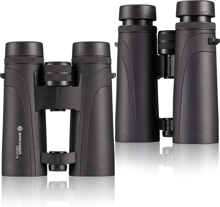 Bresser Fernglas Corvette 10x42 wasserdicht mit Nitrogenfüllung, BaK-4 Glas Prismen, LE-Okularen für