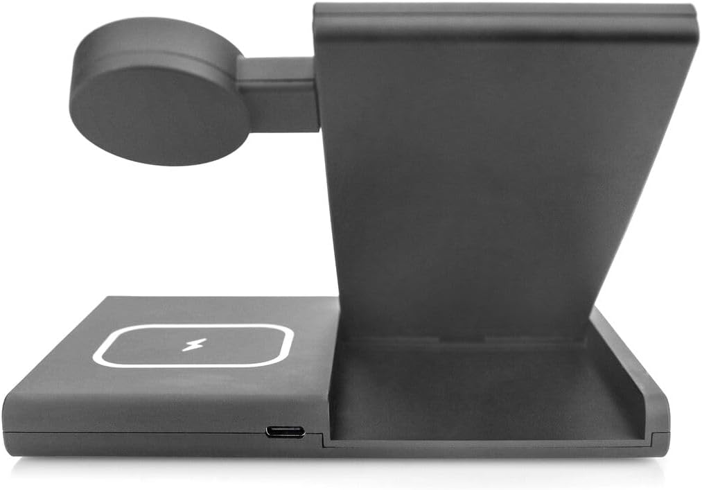 DIGITUS 3 in 1 Ladestation, Wireless für Apple iWatch, Airpods, iPhone, 3 in 1 Ladestation