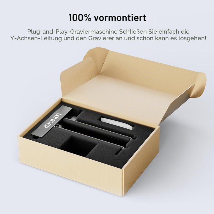 LONGER Lasergravur-Rotationswalze, 360° Y-Achse Rotationswalze für Lasergravur – Gravur zylindrische