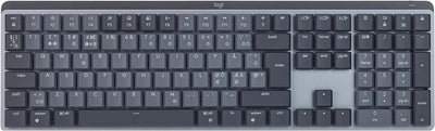 Logitech MX Mechanische kabellose beleuchtete Performance-Tastatur, Klickende Tasten, Hintergrundbel