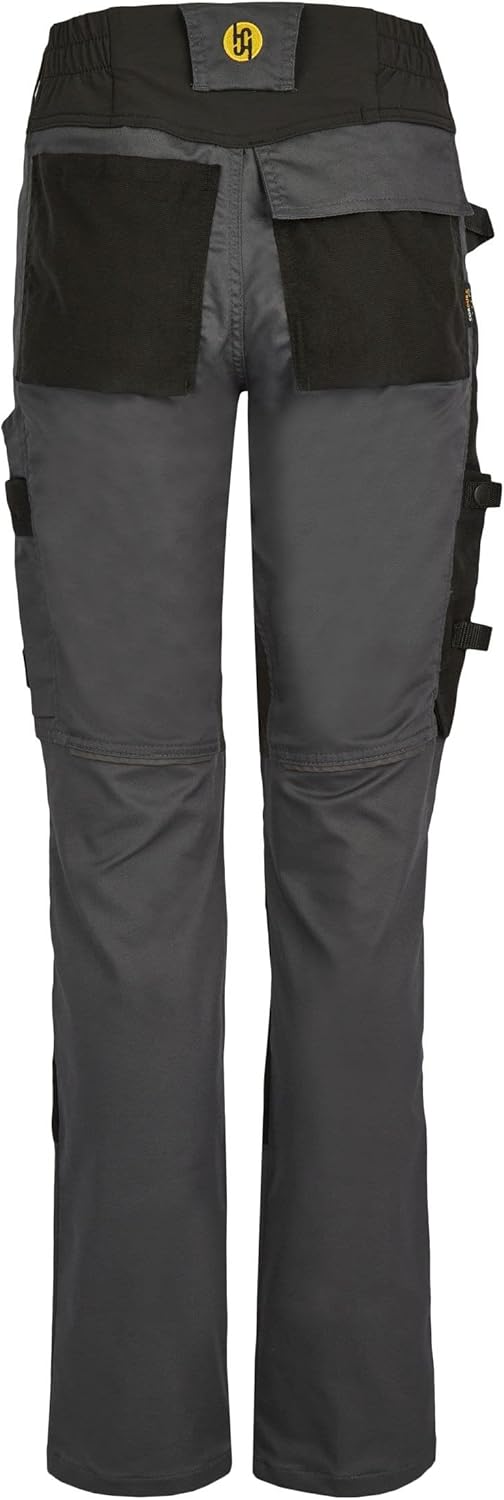 Hans Schäfer Workwear HSW Smart – Lange Arbeitshose für Damen – Modische Cargo-Bundhose mit Knietasc