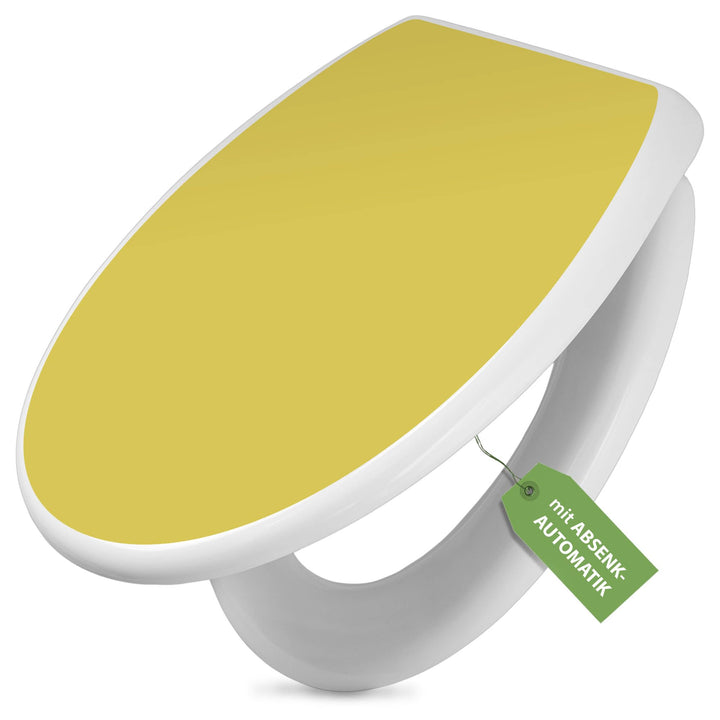 banjado Toilettendeckel mit Absenkautomatik 44,5x37cm - Soft Close Toilettensitz - WC Sitz mit Absen