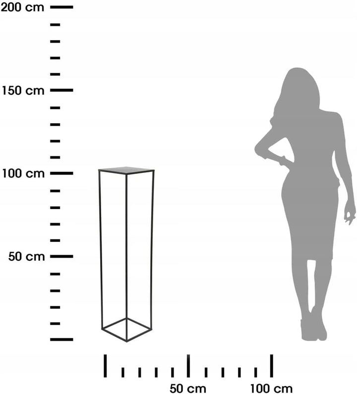 HowHomely Blumenständer Metall 100cm - Pflanzenständer Hoch Blumenregal - Blumenständer - Blumentopf