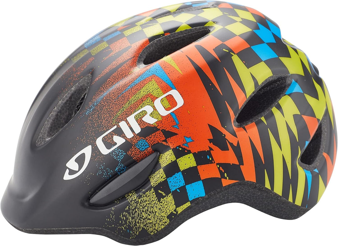 Giro Scamp Kinder Fahrrad Helm matt schwarz/orange 2022 XS, XS