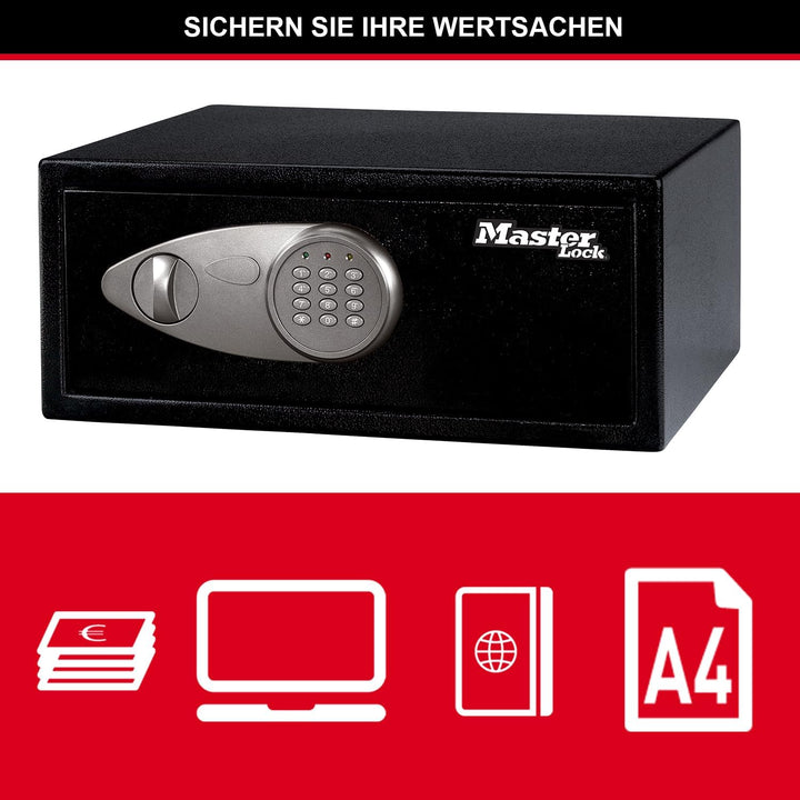 Master Lock Tresor mit Zahlenschloss, elektronische Kombination, 22 L, 18 x 43 x 37 cm 22L + Kombina