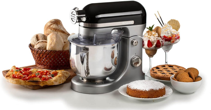 Ariete 1589 Moderna Planetaria Knetmaschine, 1600 Watt, 11 Geschwindigkeiten, 5,5 Liter, 3 Zubehörte