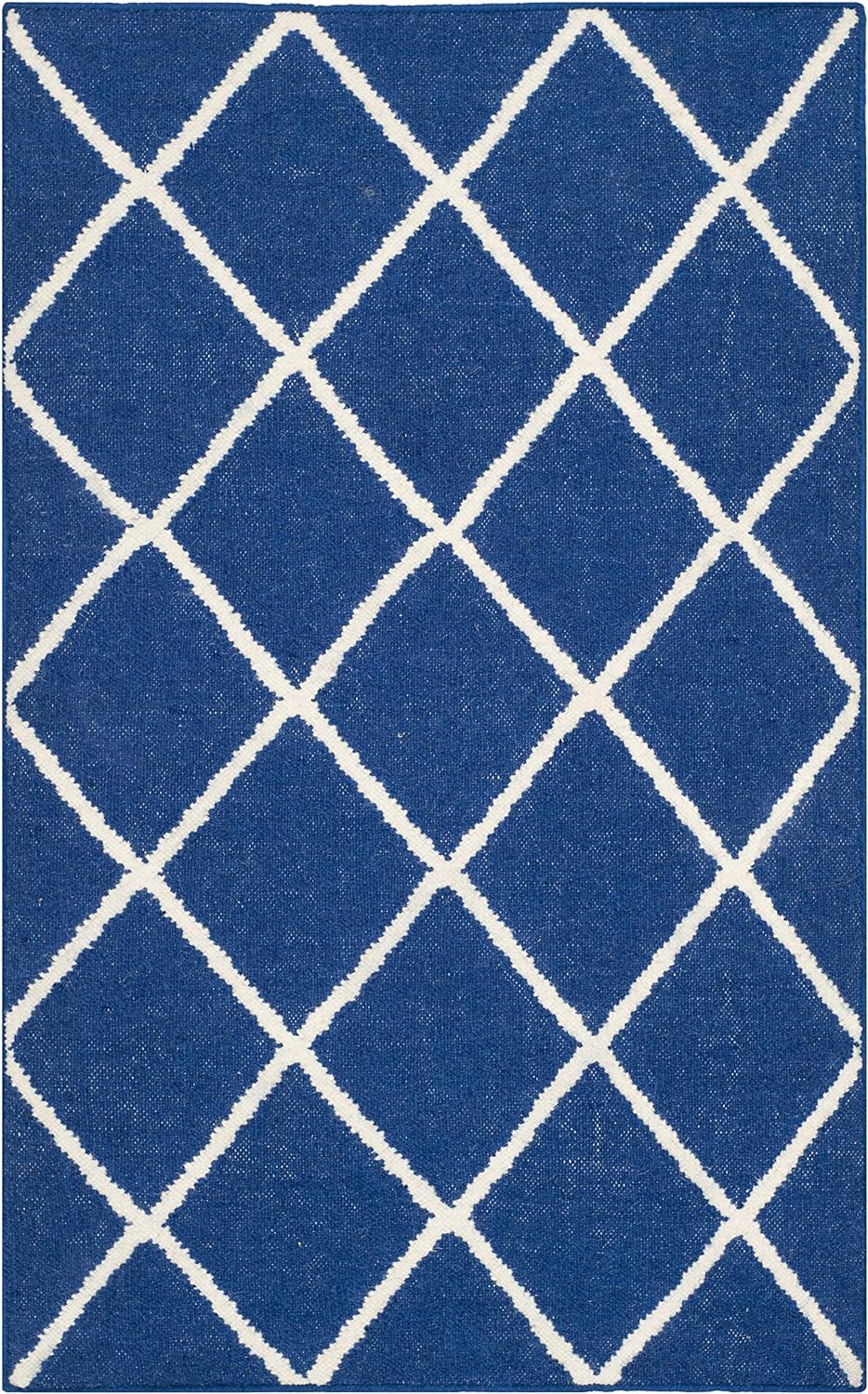 SAFAVIEH Zeitgenössische Teppich für Wohnzimmer, Esszimmer, Schlafzimmer - Dhurrie Collection, Kurze