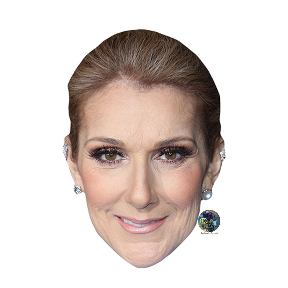 Celebrity Cutouts Celine Dion Big Head. Larger Than Life mask.