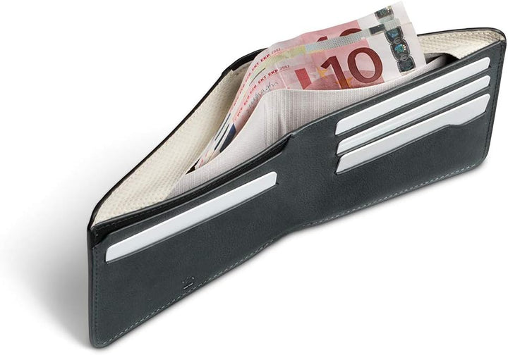 Bellroy Hide & Seek Premium Edition - Black (Schlanke Leder Brieftasche) Schwarz, Schwarz