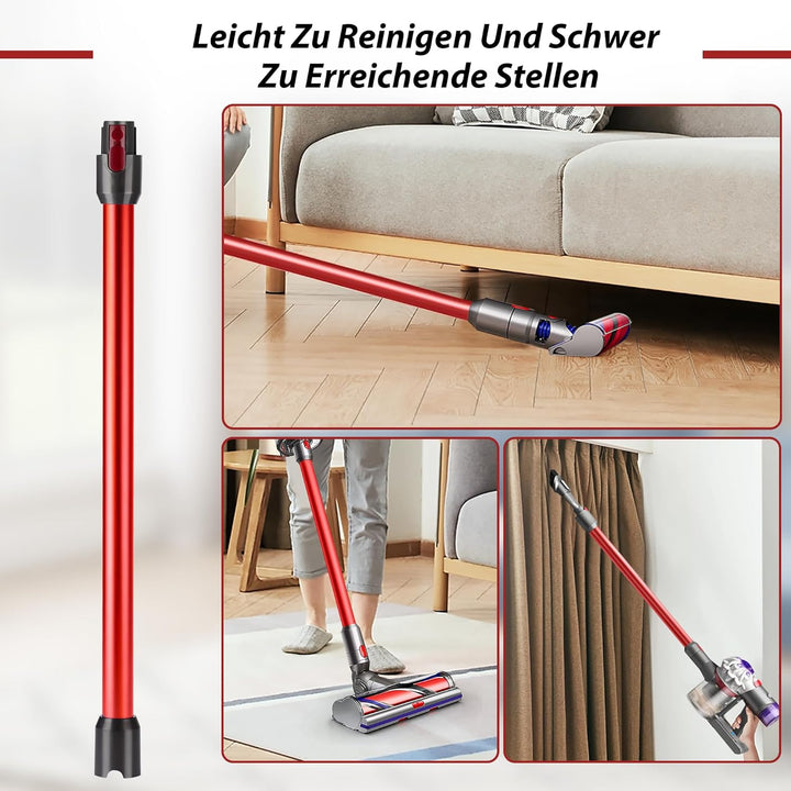 Verlängerungsrohr kompatibel mit Dyson V7 V8 V10 V11 V15 - Ersatz Teleskop-Saugrohr für Dyson, Starr