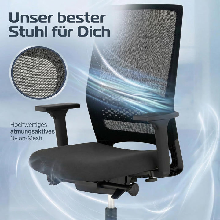Business, Bürostuhl, für Unternehmen konzipiert, viele ergonomische Funktionen, hoher Sitzkomfort, S
