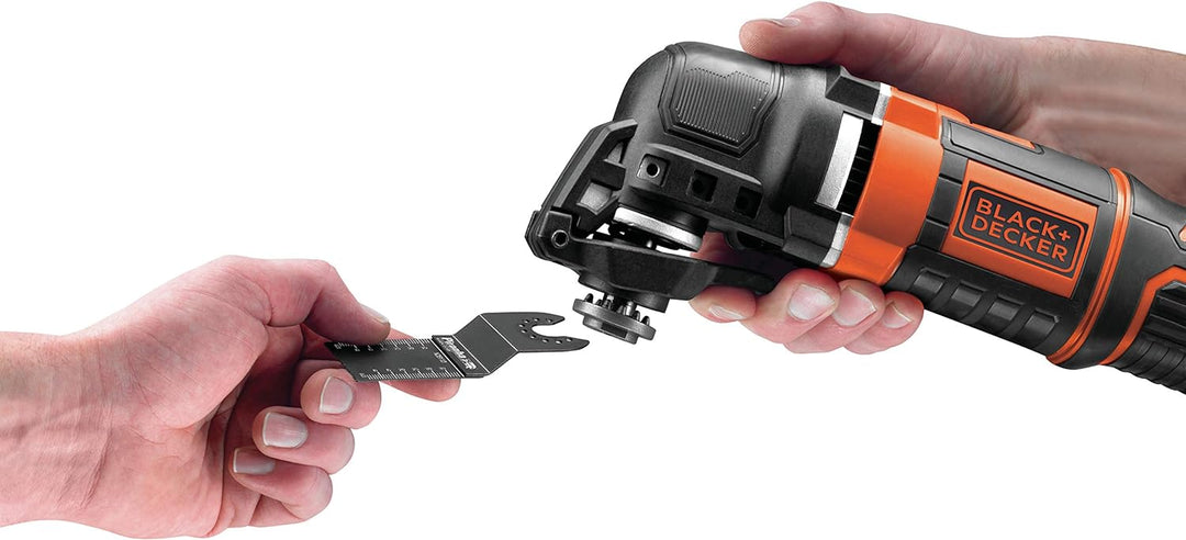 Black+Decker Multifunktionsgerät MT300KA zum Schneiden, Schleifen, Entfernen, Schaben – Mit Adapter