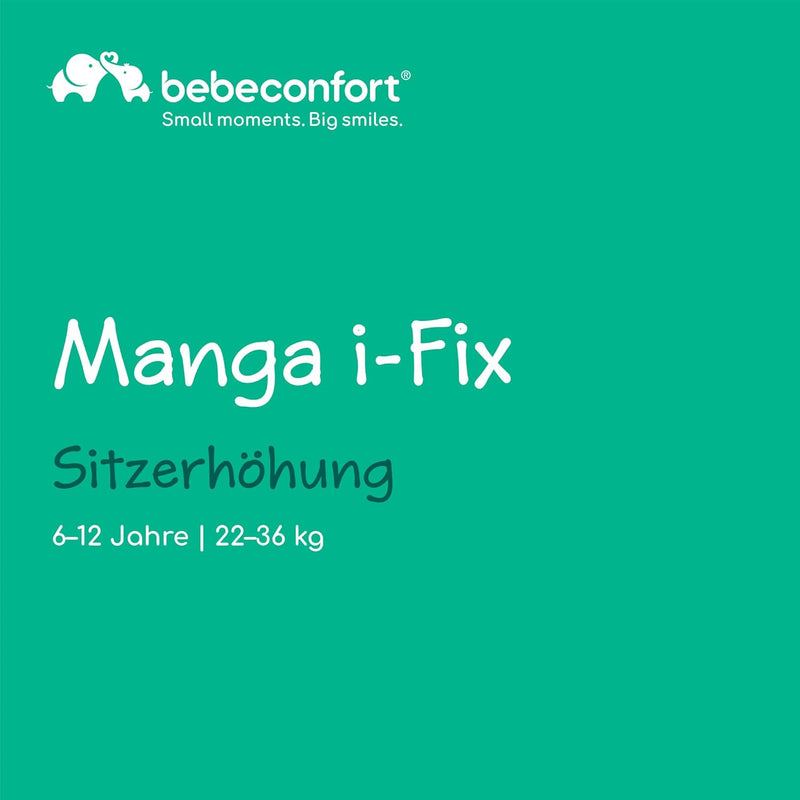 Bebeconfort Manga i-Fix Sitzerhöhung, ISOFIX-Sitzerhöhung, leichtgewichtige Auto-Sitzerhöhung, von 6