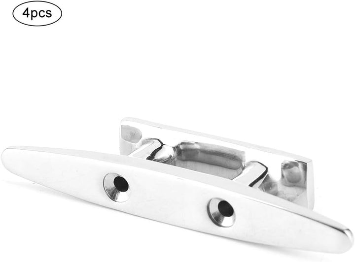 Bootsdock Deck Festmacher Klampe， 4Pcs 100mm/3.9in Edelstahl Bootsdock Deck Festmacher Klampe Zubehö