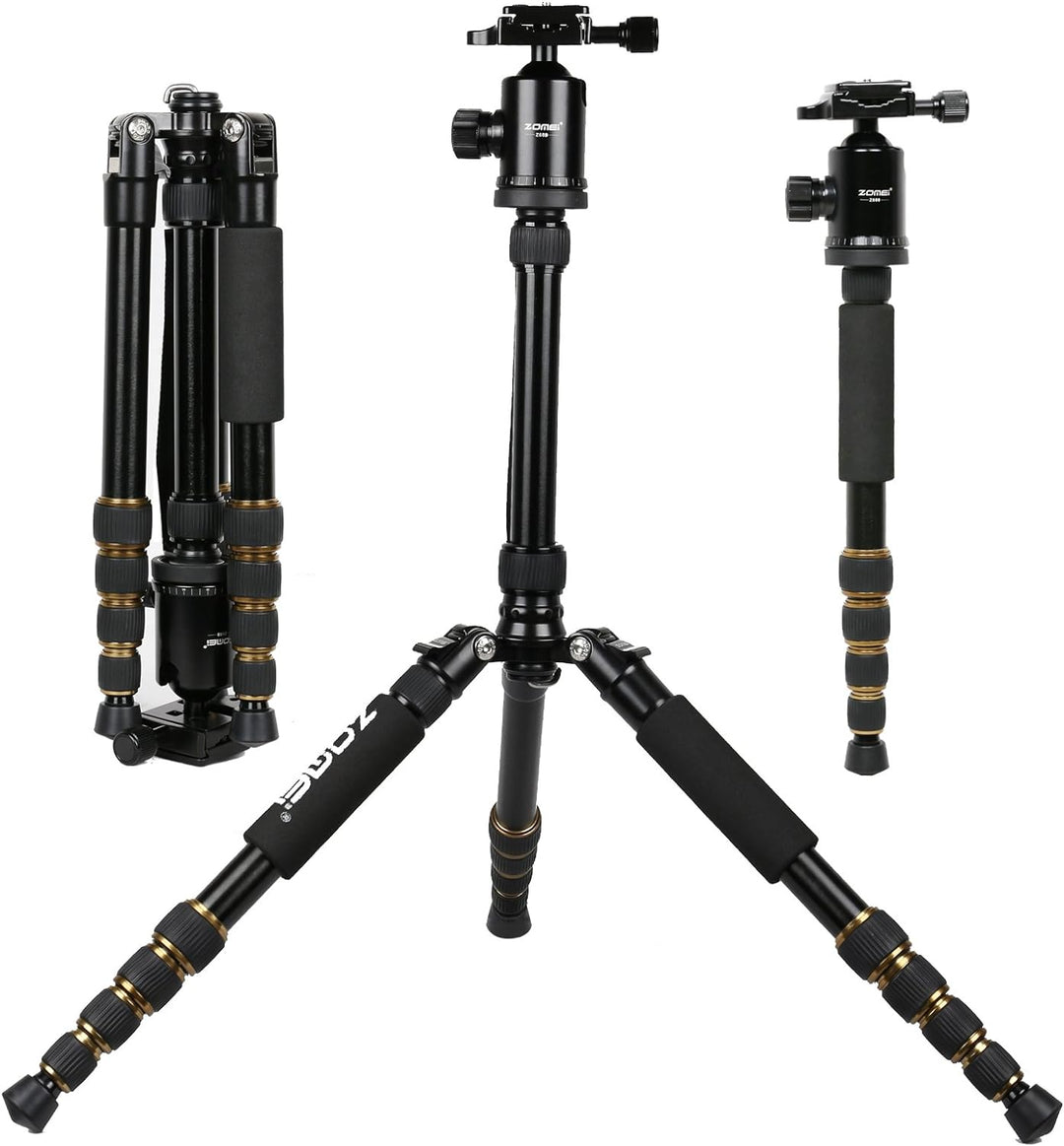 ZOMEI Z699 Magnesium Aluminiumlegierung Reise Kamera Stativ mit Kugelkopf für Canon, Sony, DSLR, Z69