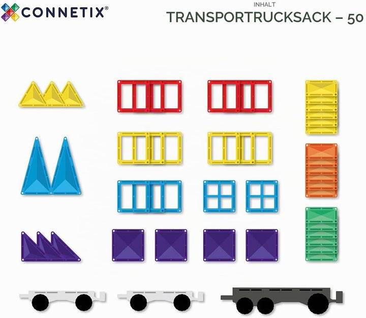 Connetix Rainbow Transport Pack 50 Stück