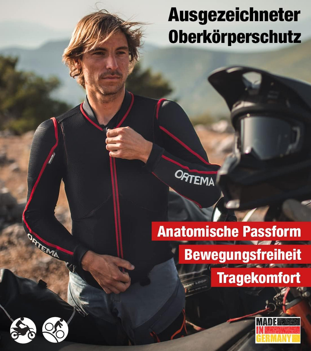 ORTEMA ORTHO-MAX Jacket (Gr.L) - Unisex - Protektorenjacke für den optimalen Rundumschutz - Motocros