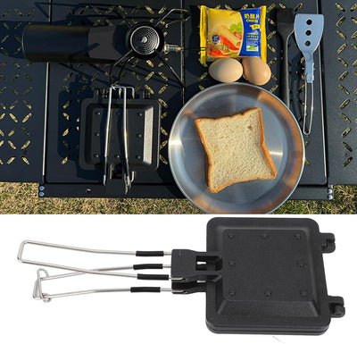 Camping Toastie Maker Toasted Sandwish Maker Herd Toasted Maker Backform mit Griffen Doppelseitige G