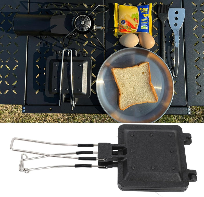 Camping Toastie Maker Toasted Sandwish Maker Herd Toasted Maker Backform mit Griffen Doppelseitige G