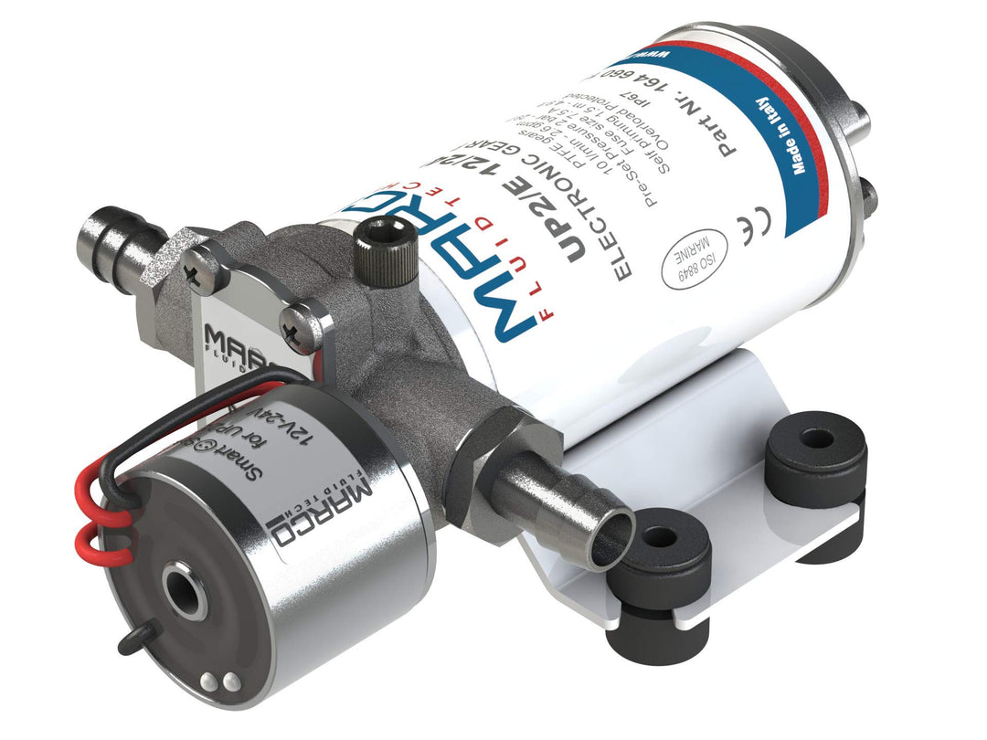 MARCO UP2/E 12/24V Autoklav-Pumpe 10 l/min 2 bar mit elektronischer Steuerung, weiss