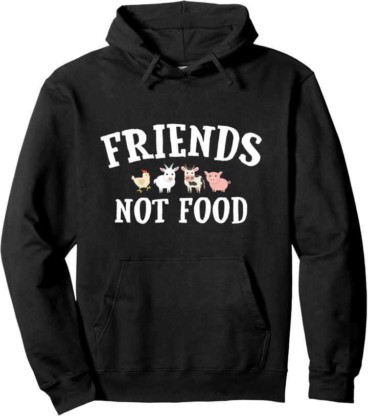 Friends Not Food Vegetarier Vegetarisch Vegan Pullover Hoodie