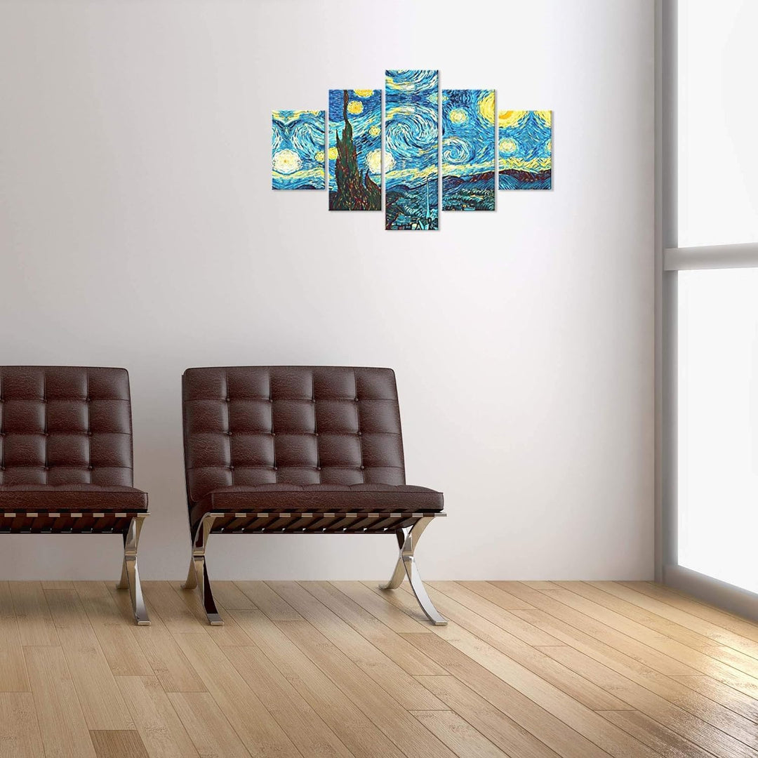 Lupia Modernes Bild 5 Teile aus Holz Vogue 48 x 85 cm Sternennacht