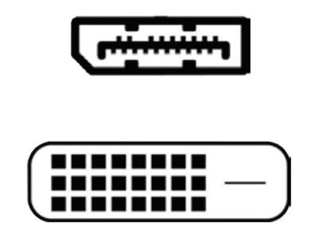 Fujitsu DisplayPort to DVI-Kabel, 40 cm