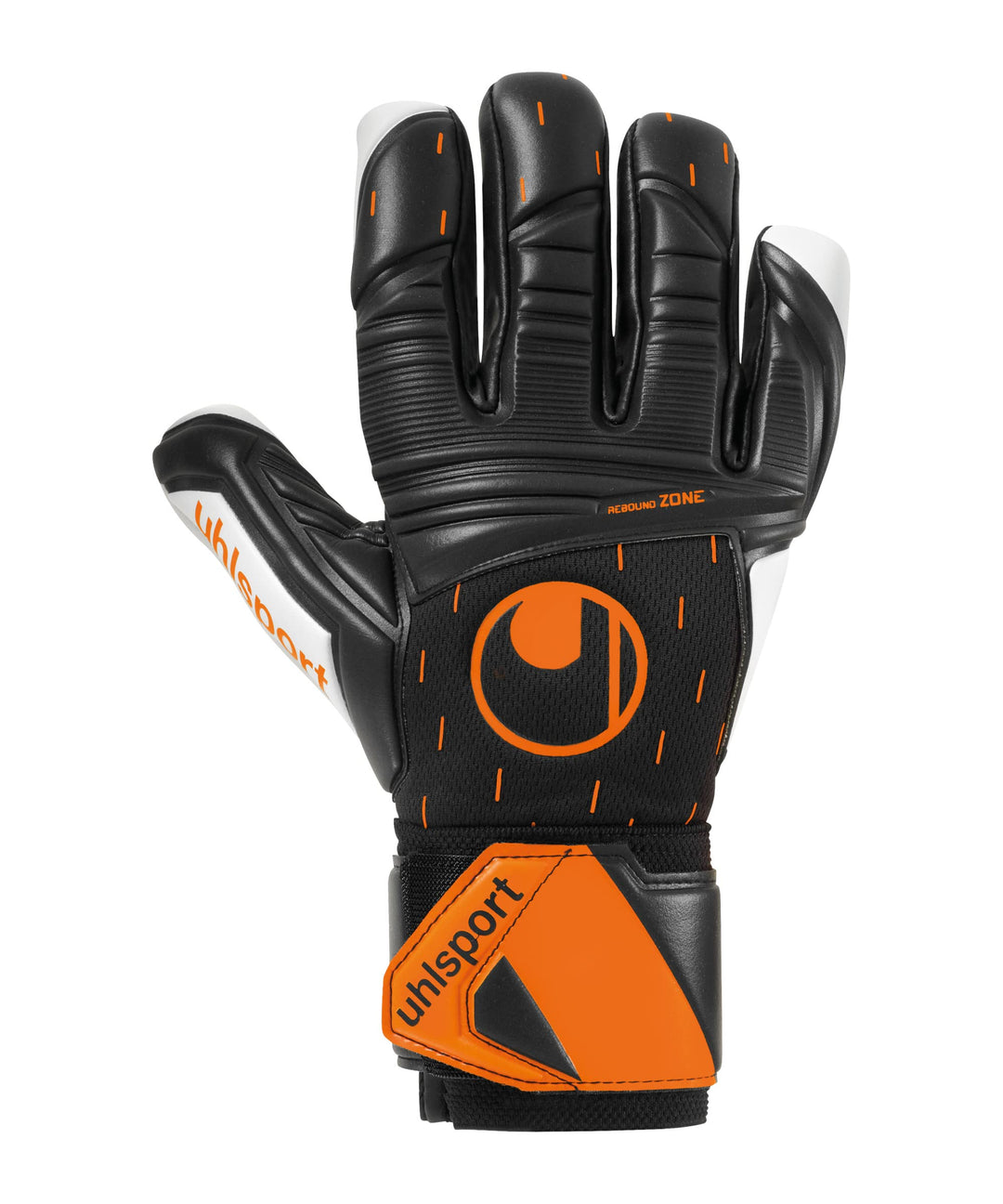 uhlsport Unisex – Erwachsene Speed Contact Supersoft Hn Torwarthandschuhe 9 Schwarz/Weiss/Fluo orang