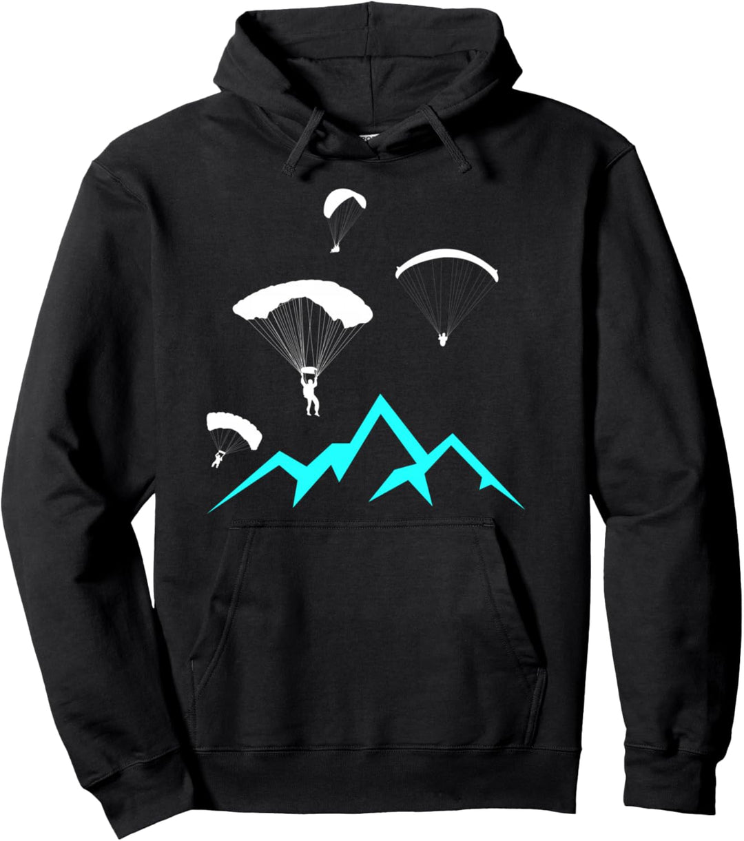 Paragliding Cool Paraglider in den Bergen Paraglide Pullover Hoodie