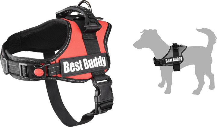 F Geschirr Best Buddy Pluto Rot XXL 95-130 cm x 50 mm