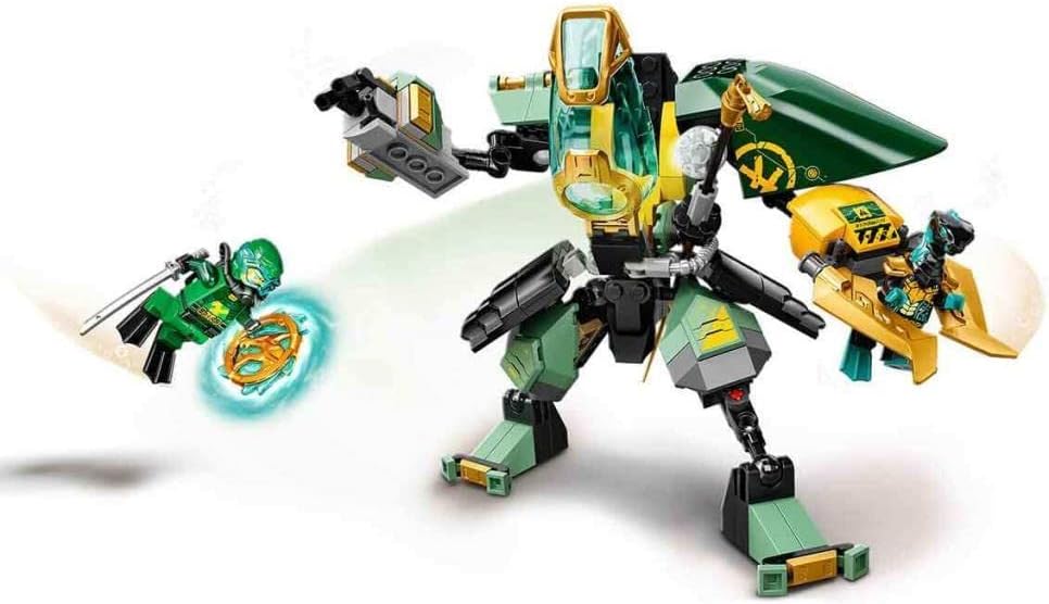 LEGO 71750 NINJAGO Lloyds Hydro-Mech, Unterwasser Set, Spielzeug für Jungen und Mädchen ab 7 Jahre m
