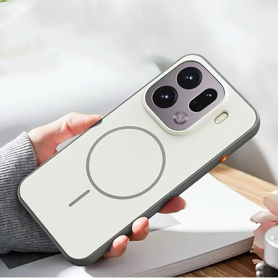 GIOPUEY Magnetische Handyhülle für Oppo Find X9 Hülle, Case Kompatibel mit MagSafe, Matte PC Zurück
