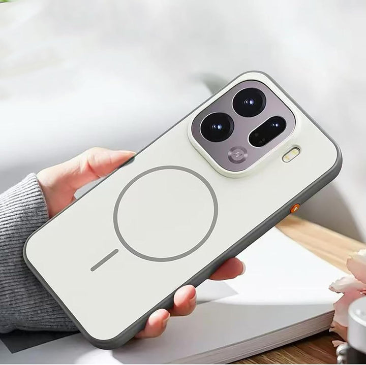 GIOPUEY Magnetische Handyhülle für Oppo Find X9 Hülle, Case Kompatibel mit MagSafe, Matte PC Zurück