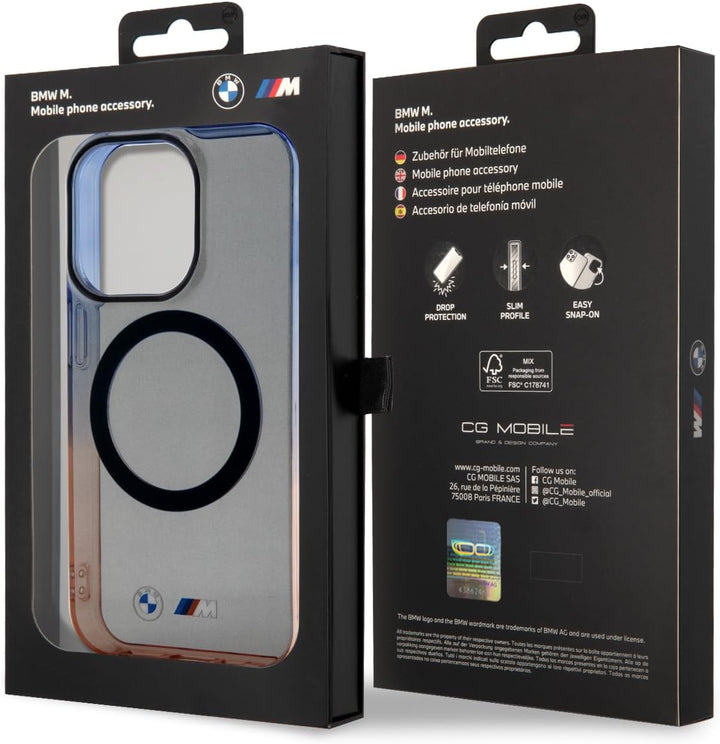 BMW BMHMP14LHTGE hülle für iPhone 14 Pro 6.1" grau hardcase Gradient Bumper