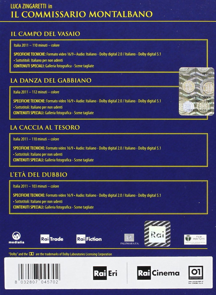 Il commissario Montalbano [4 DVDs] [IT Import], DVD