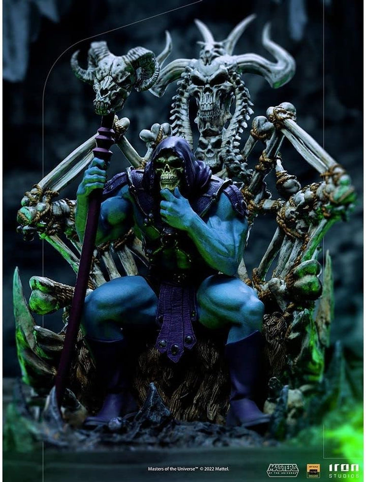 Iron Studios Les Maîtres des Universums – Figur Art Scale Deluxe 1/10 Skeletor on Throne Deluxe, 29