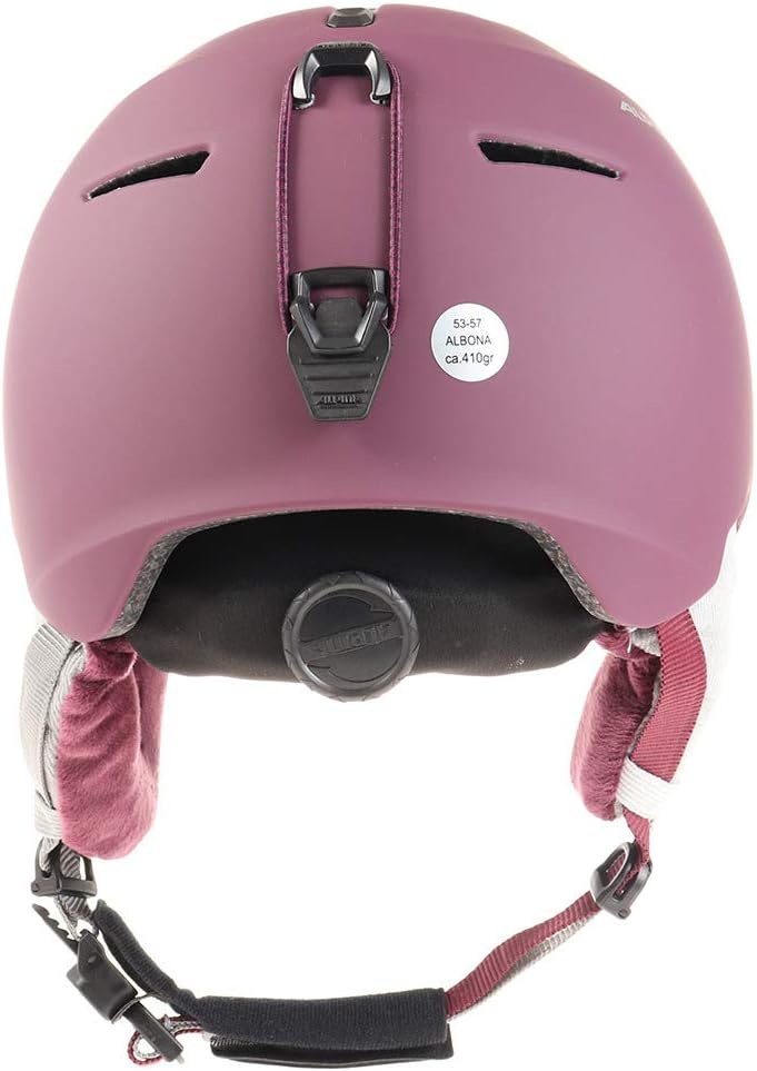 ALPINA ALBONA - Sicherer, Bruchfester & Individuell Anpassbarer Skihelm Für Erwachsene, cassis matt