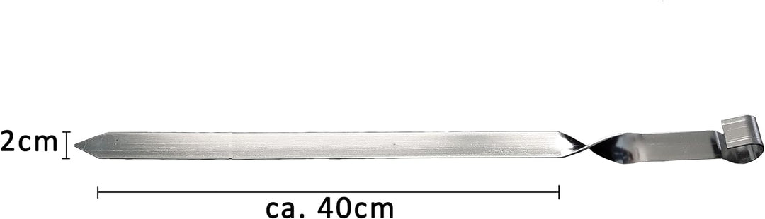 Grillspiess 60cm x 2cm Breite EXTRA 2mm Stark, 6 St