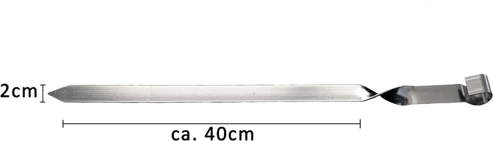 Grillspiess 60cm x 2cm Breite EXTRA 2mm Stark, 6 St