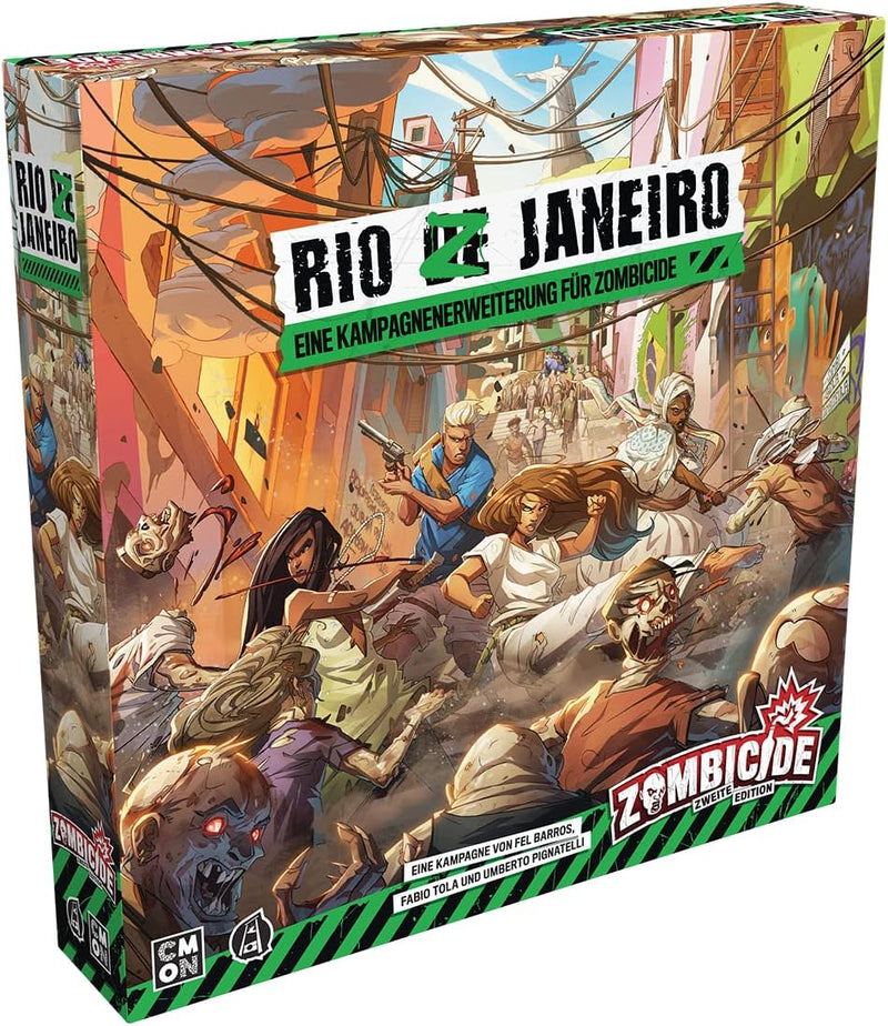 CMON | Zombicide 2. Edition – Rio Z Janeiro | Erweiterung | Kennerspiel | Dungeon Crawler | 1-6 Spie